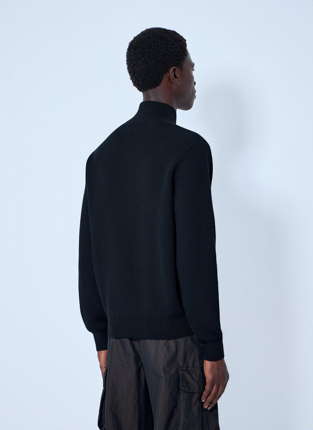 Stone Island Men Ribbed Zip-Up Jacket