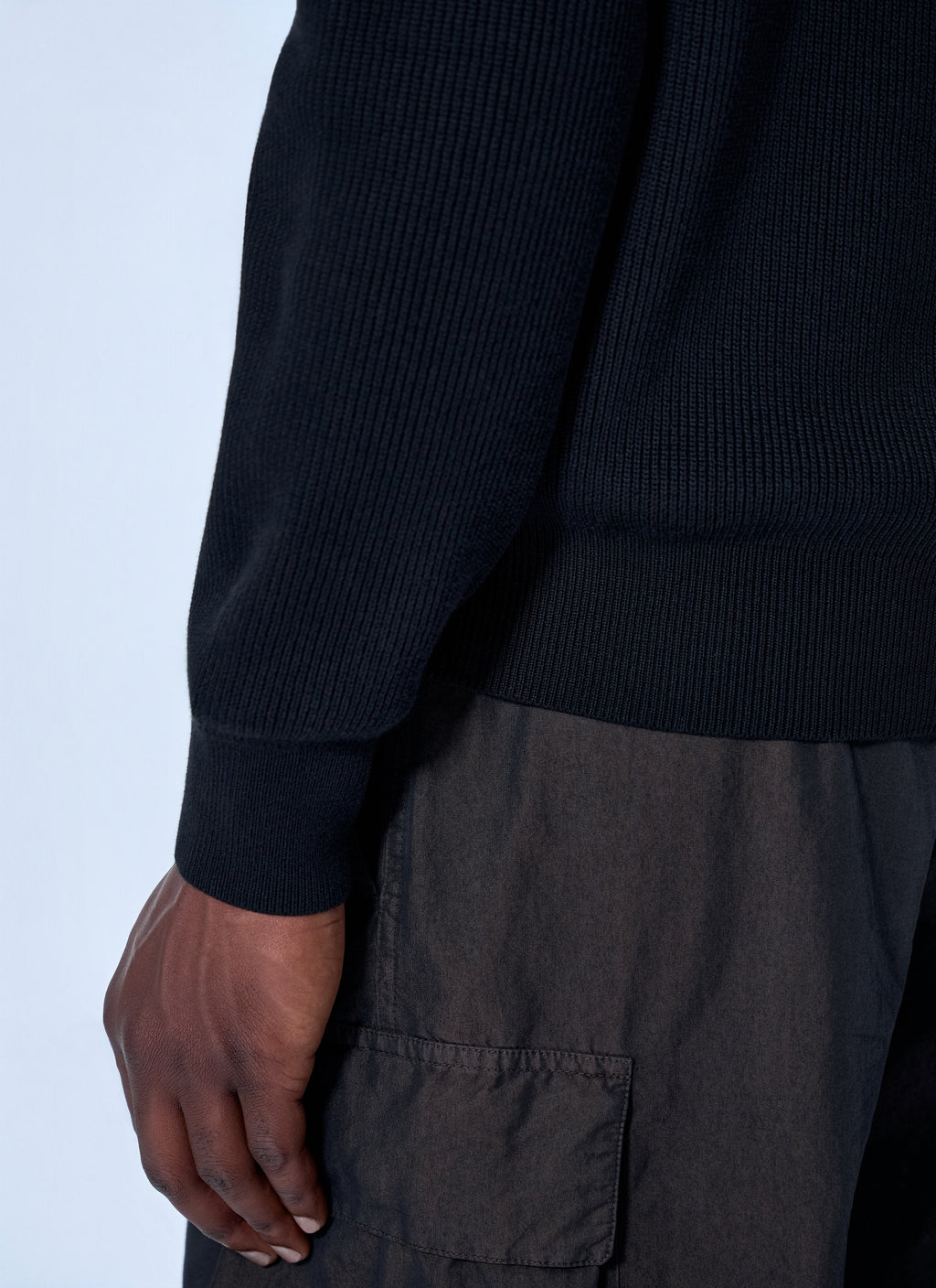 Stone Island Men Ribbed Zip-Up Jacket