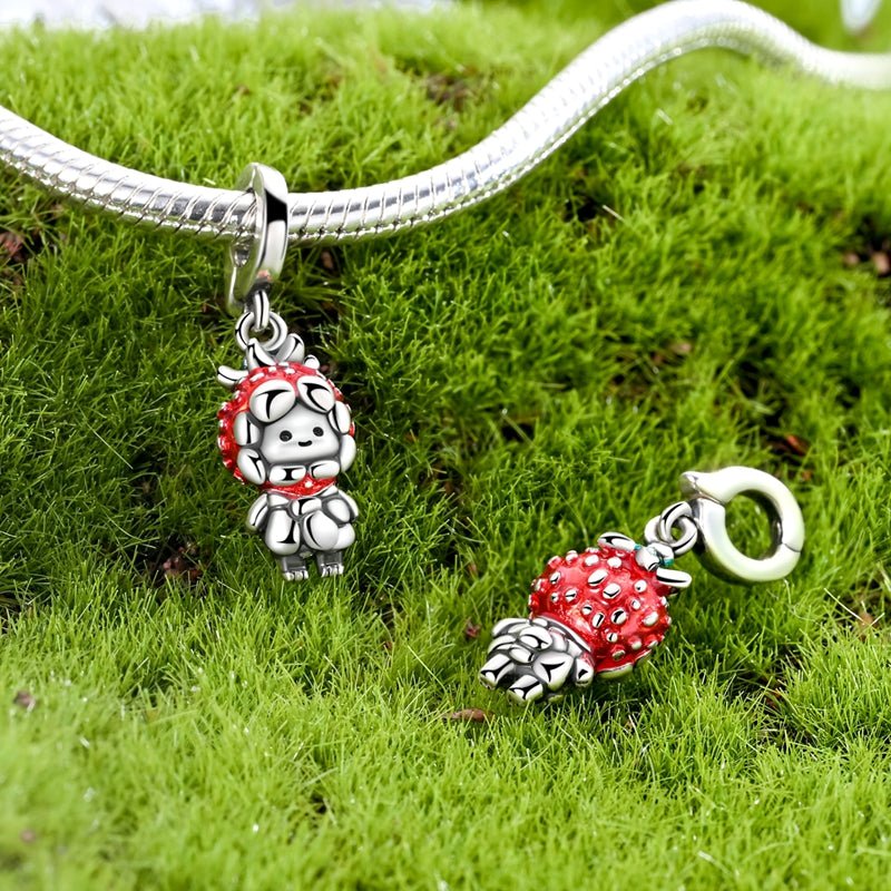 Strawberry Costume Girl Dangle Charm