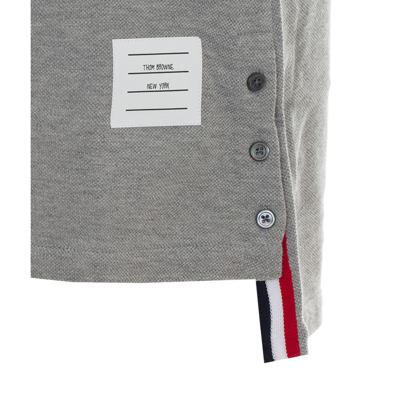Thom Browne Women Stripe Logo Polo Dress