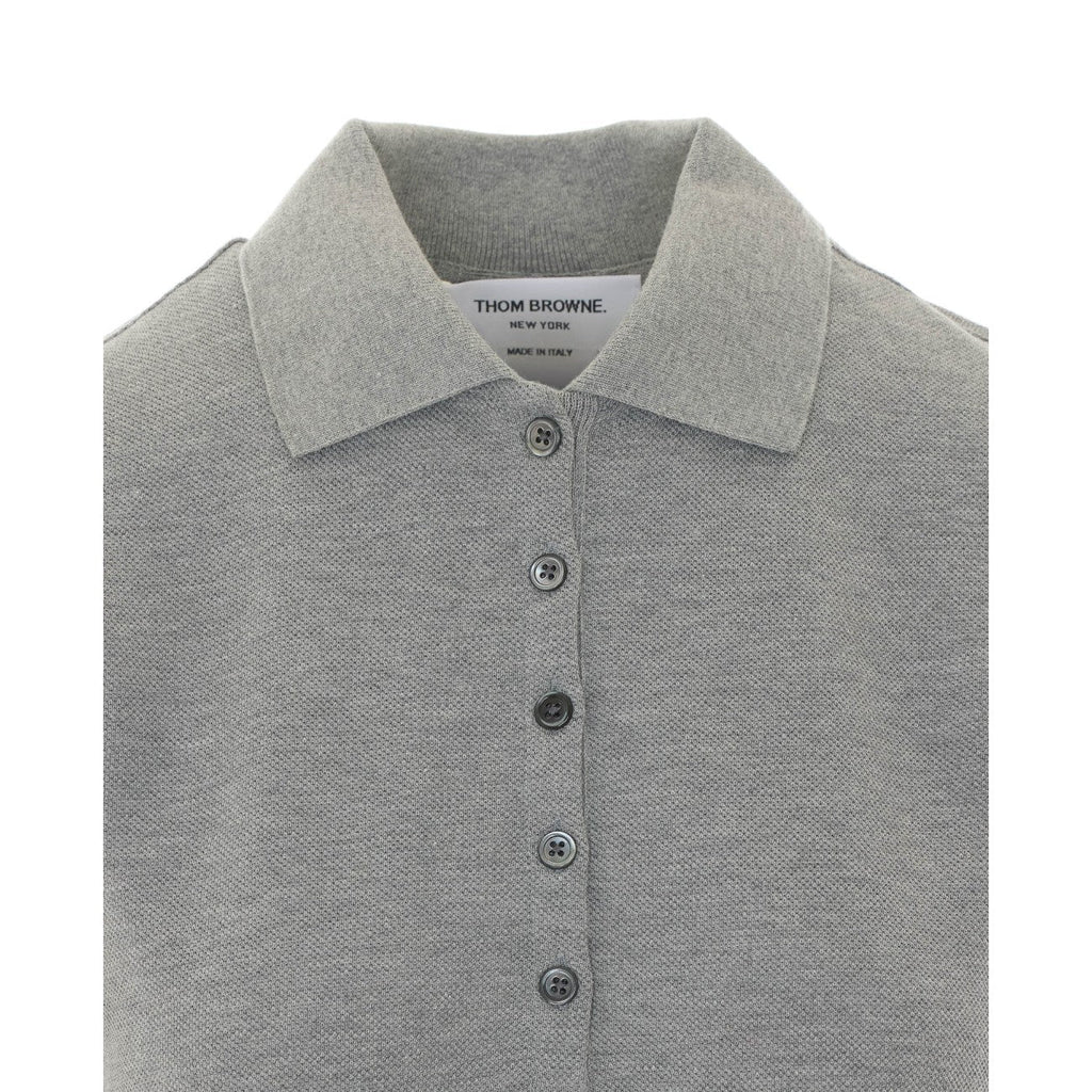 Thom Browne Women Stripe Logo Polo Dress