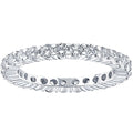 1cttw Diamond Eternity Wedding Ring 14k White Gold Size Selectable