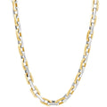 Men's Heavy Round 14k Gold (140gram) or Platinum (263gram) 8mm Link Chain Necklace 22"