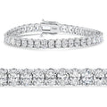16Ct TW Oval Diamond Tennis Bracelet 14k Gold 7" Lab Grown