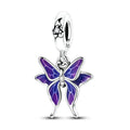 Thermochromic Purple Butterfly Dangle Charm