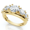 2Ct TW Diamond Anniversary Stackable Wedding Ring 14k Gold Lab Grown