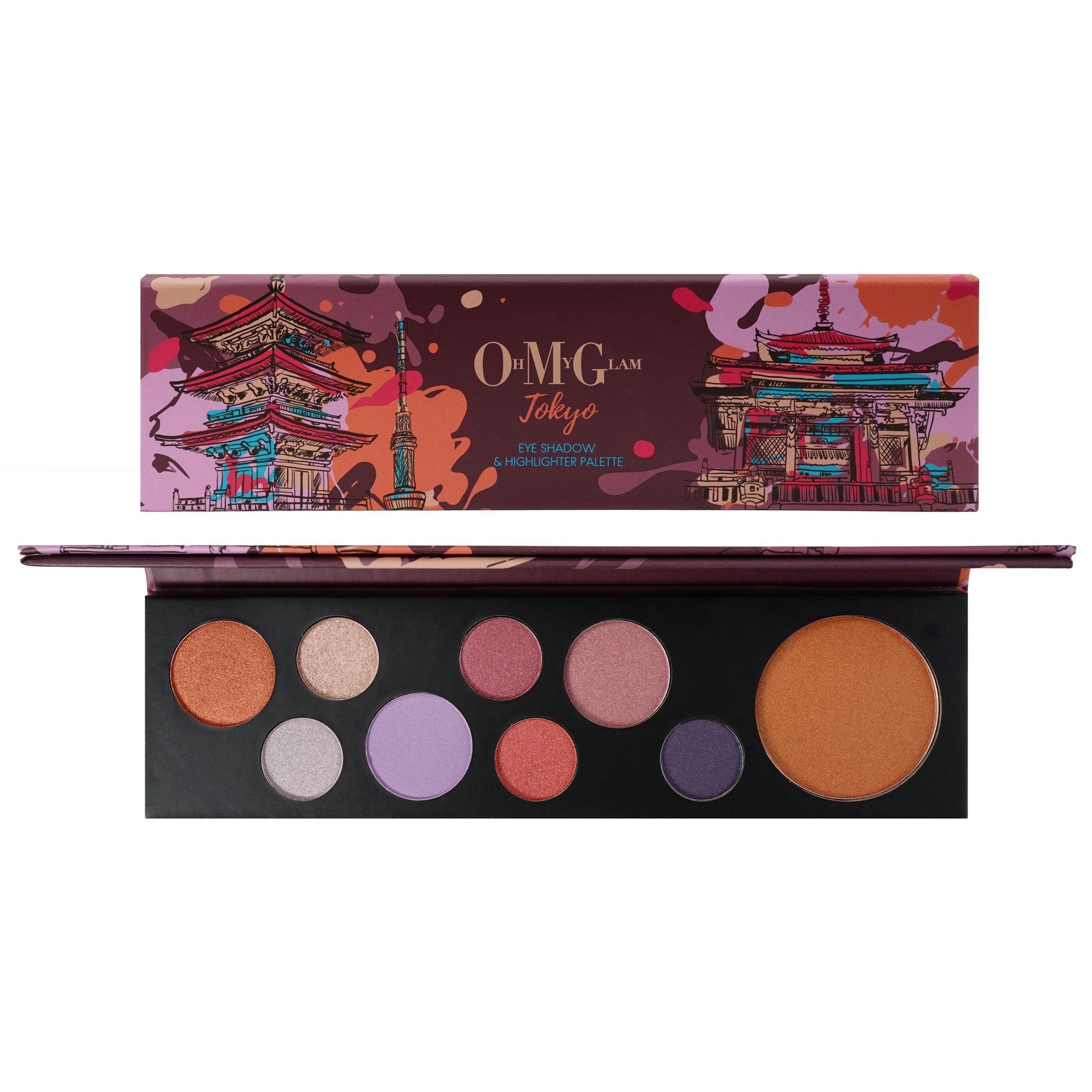 TOKYO Eye Shadow & Highlighter Palette