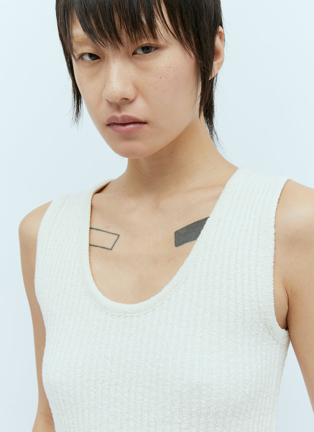 Toteme Women Bouclé Knit Tank Top