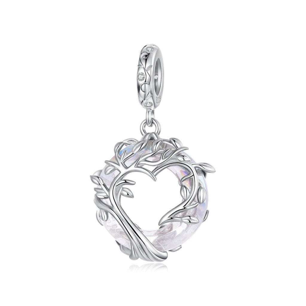 Tree of Life Heart Glow Dangle Charm