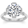 Certified 5.10Ct Round Diamond 14k White Gold Engagement Ring Lab Grown Size: 7