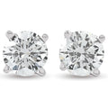 3/4ct Round Diamond Studs 14K White Gold