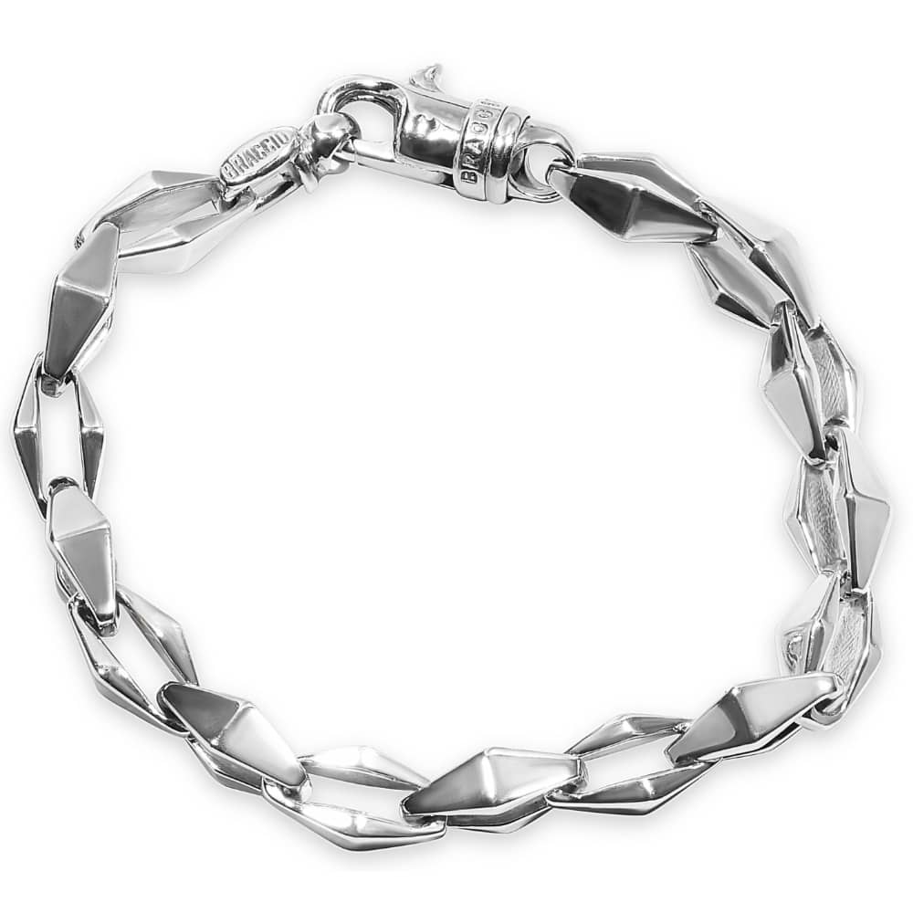 Men's 39 Gram Solid Silver Bracelet 8.5" Size: Large