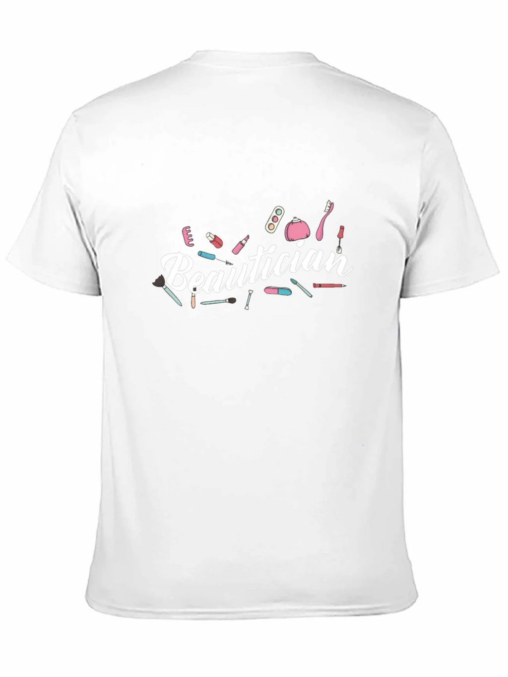 Beautician Graphic Print Black T-Shirt