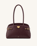 Ziva Slim Long Handle Tote Bag - Burgundy