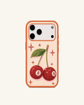 Cherry Rhinestone Phone Case – Red
