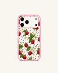 Berry Floral Print Phone Case – Pink