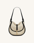 Arla Small Hobo Bag - Black Canvas