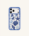 Blue Seashell Pattern Phone Case – Blue
