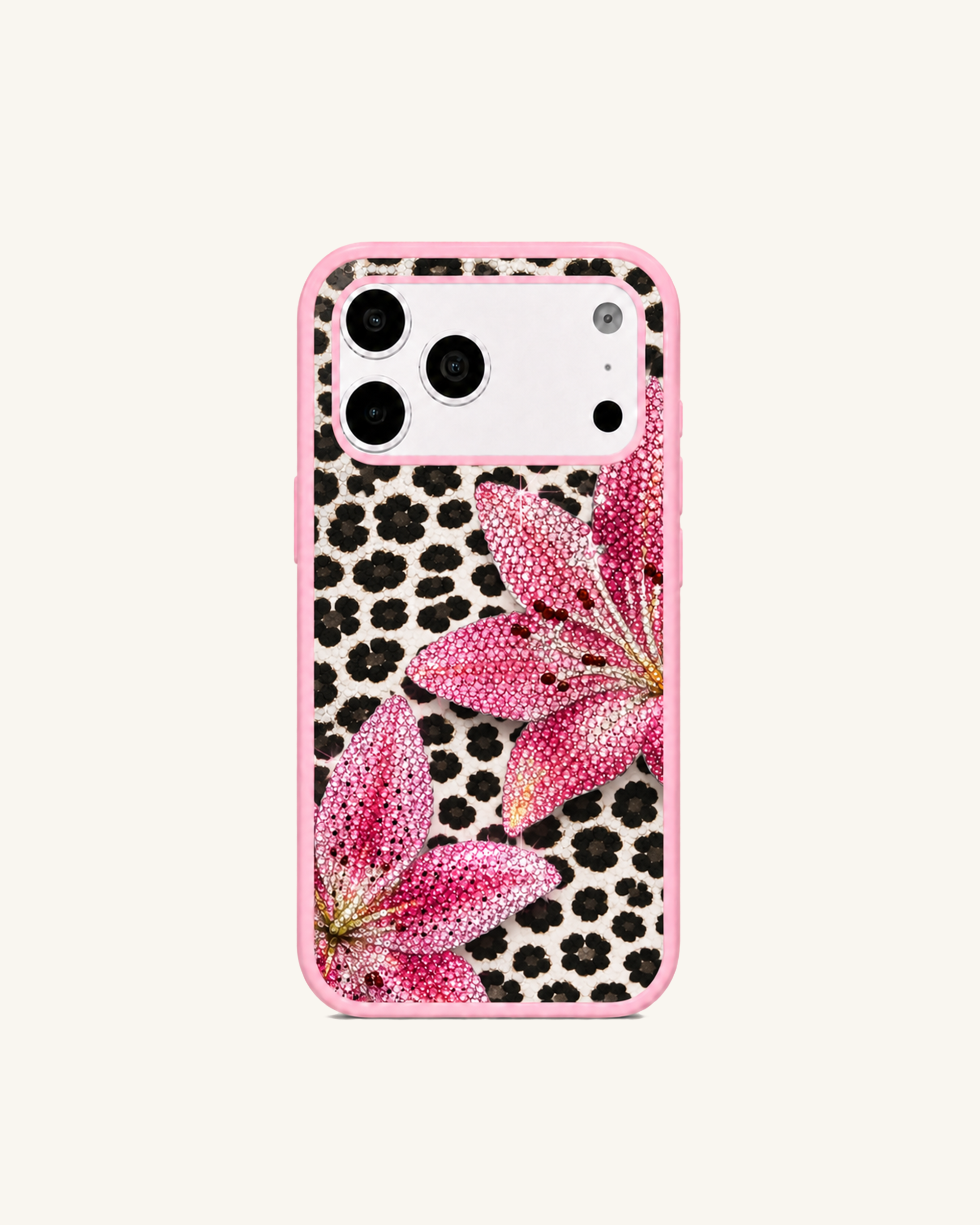 Pink Flower Leopard Phone Case – Pink