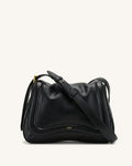 Joy Soft Flap Crossbody Bag - Black