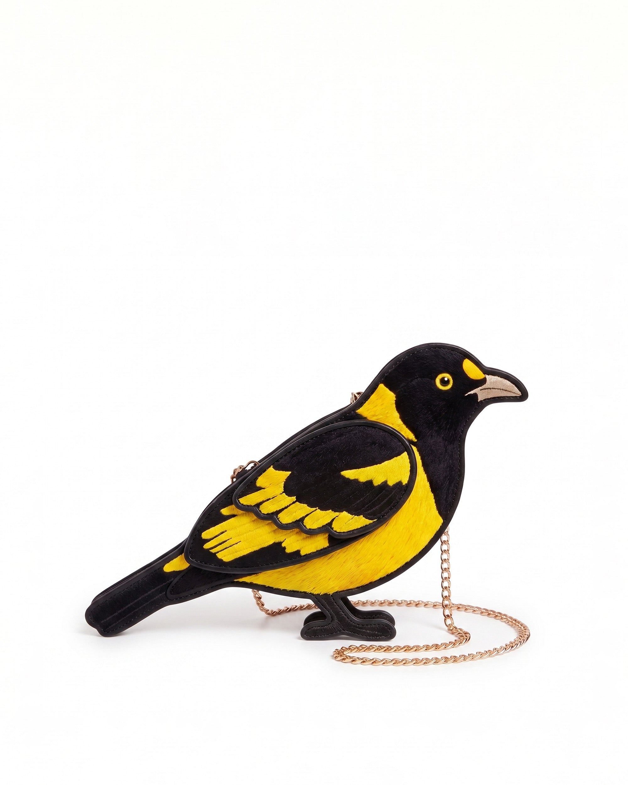 Yellow Bird Crossbody Bag - Black & Yellow