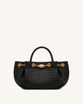 Yara Woven Tote Bag - Black