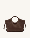 Virelle Drawstring Tote Bag - Brown