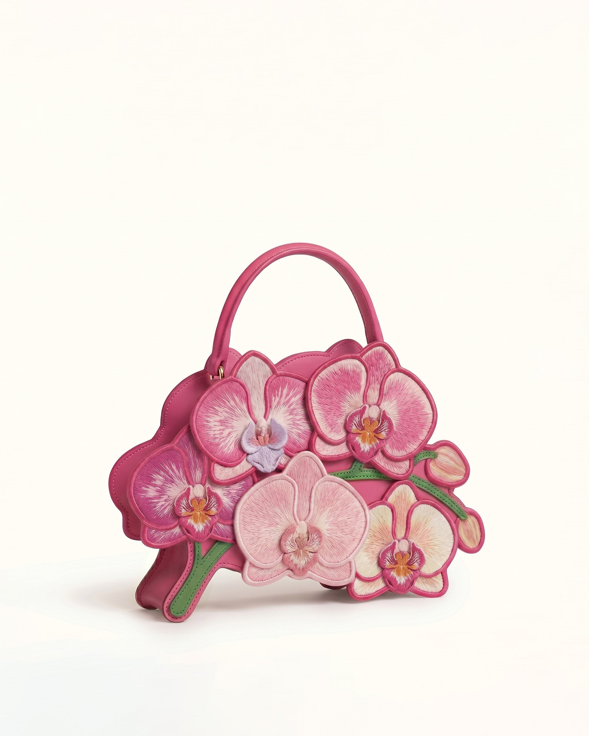 Orchid Bloom Top Handle Bag - Pink