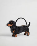 Dachshund Top Handle Bag - Black