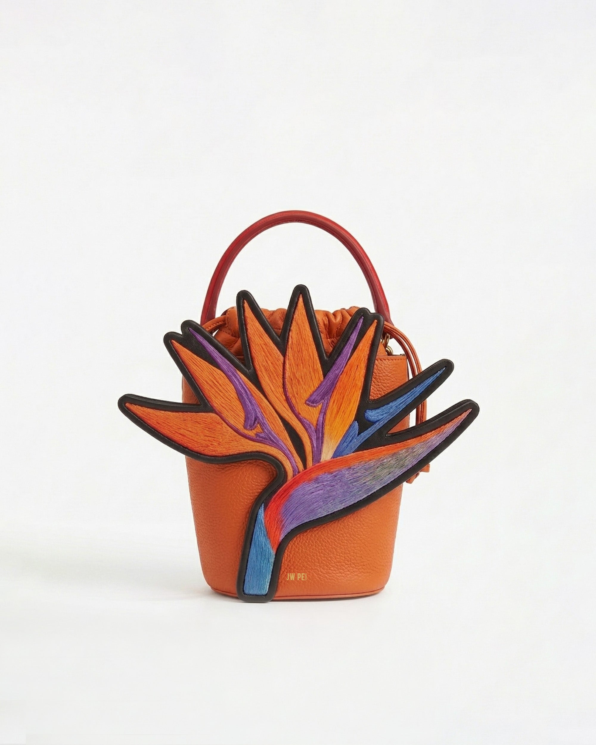Bird of Paradise Bucket Bag - Orange