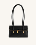 Thea Double-Strap Shoulder Bag - Black