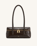 Thea East-West Bowling Bag - Dark Brown