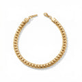 Jean 8mm Anklet 18k Gold Plated 10" Length