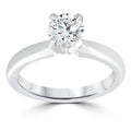 1 ct Diamond Solitaire Round Brilliant Cut Natural Real 14k White Gold sz7 Size: 7