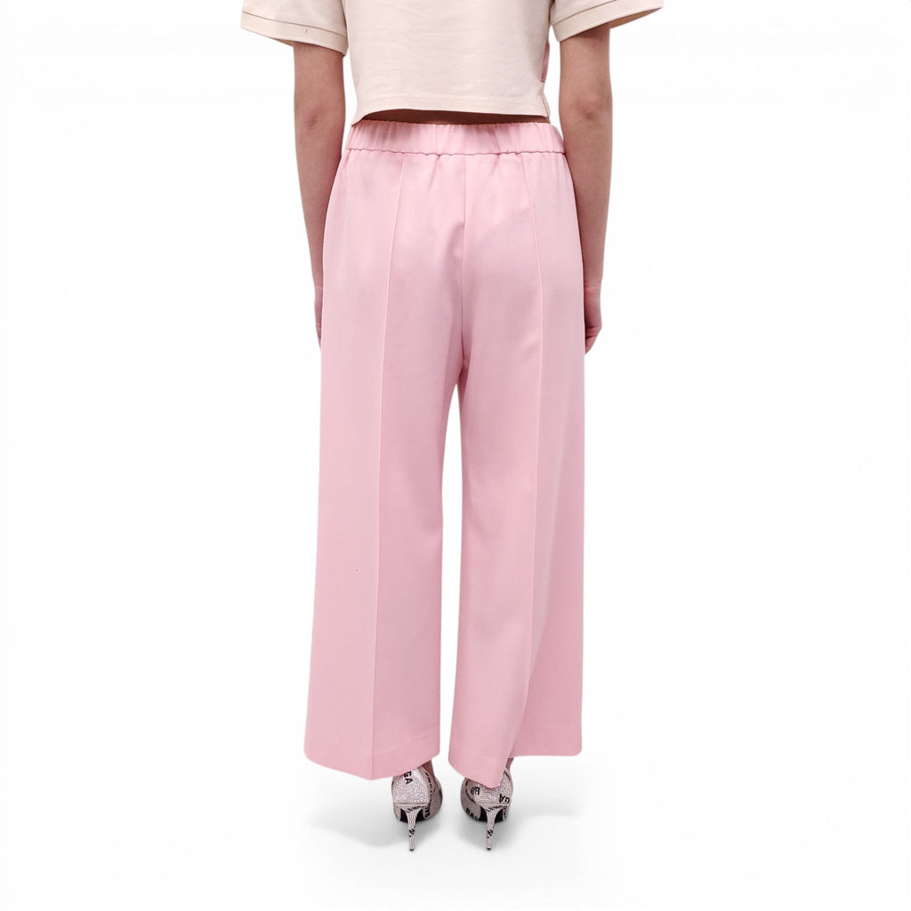AREA PINK TROUSERS WITH CRYSTAL DETAILS - SIZE M