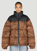 Vetements Women Leopard Print Puffer Jacket