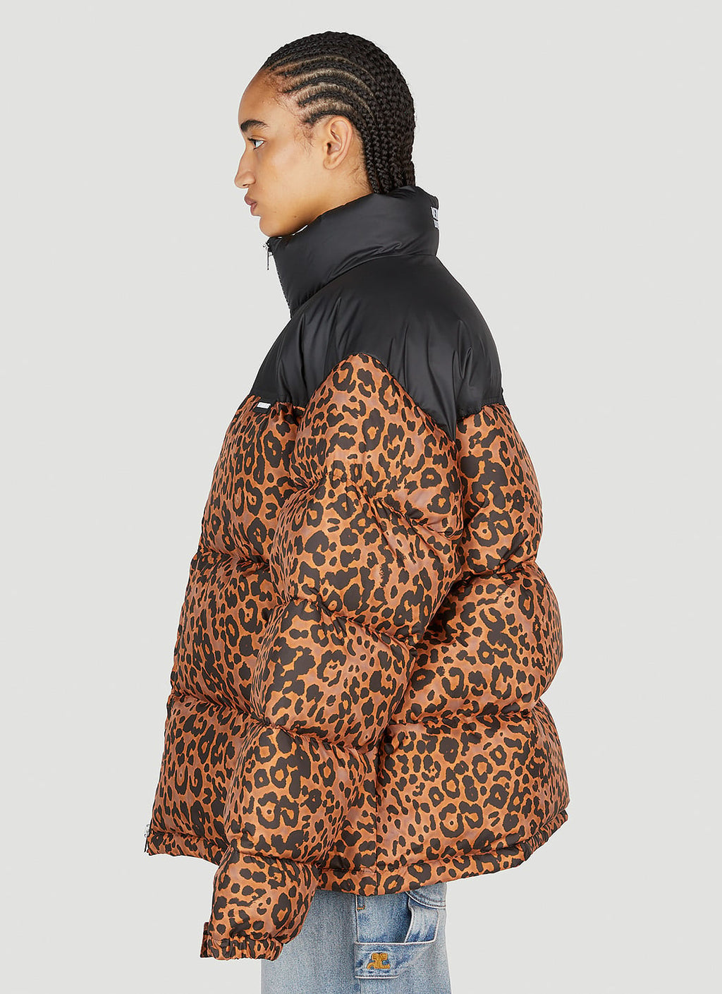 Vetements Women Leopard Print Puffer Jacket