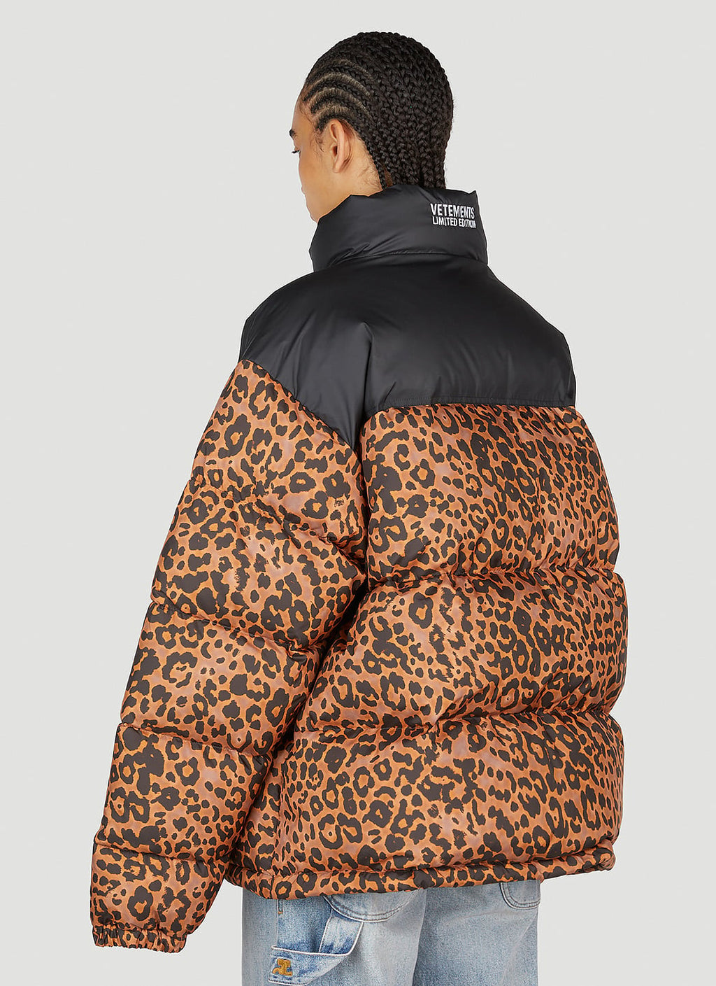 Vetements Women Leopard Print Puffer Jacket