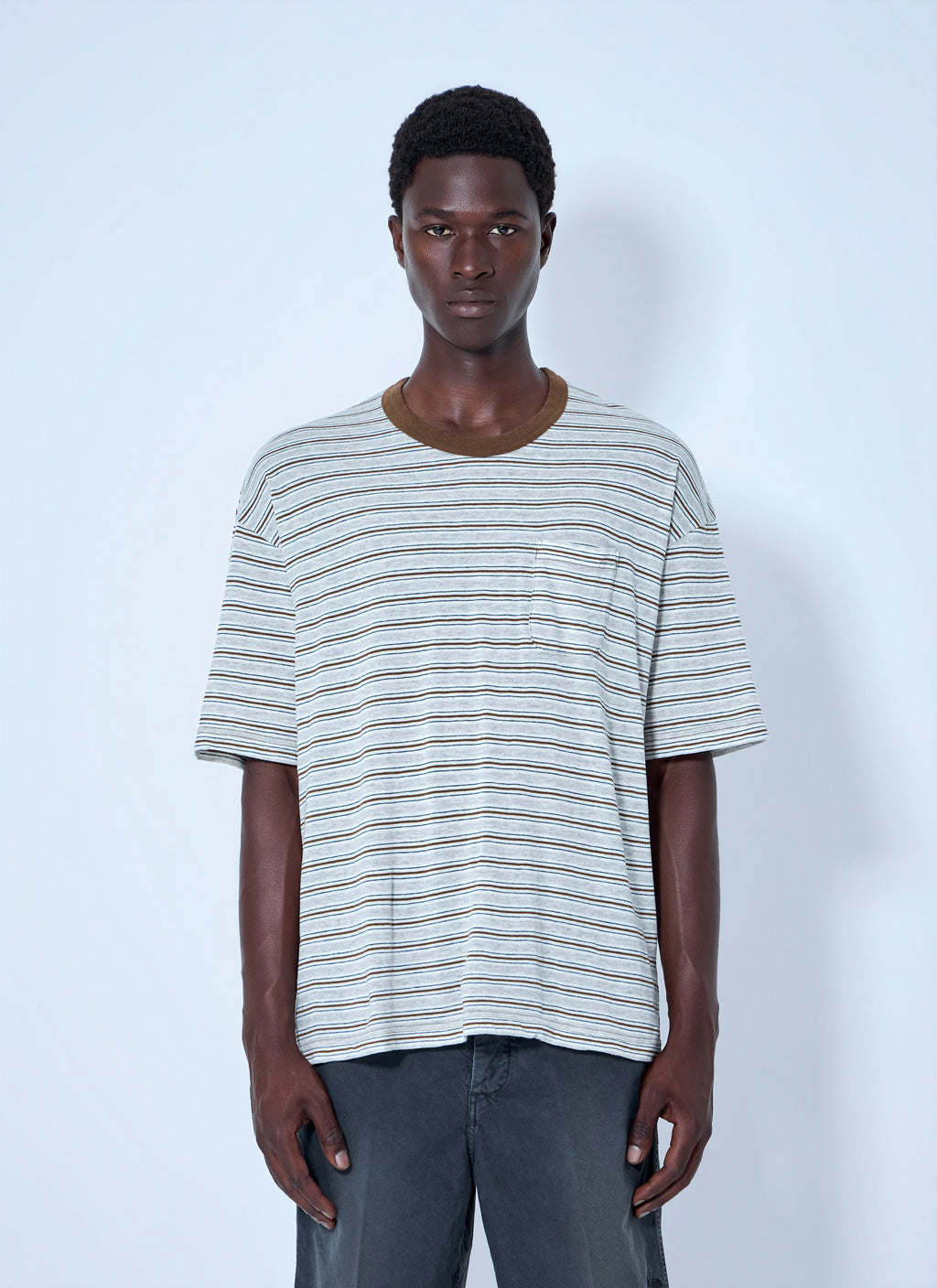 Visvim Men Mondo Border Stripe T-Shirt