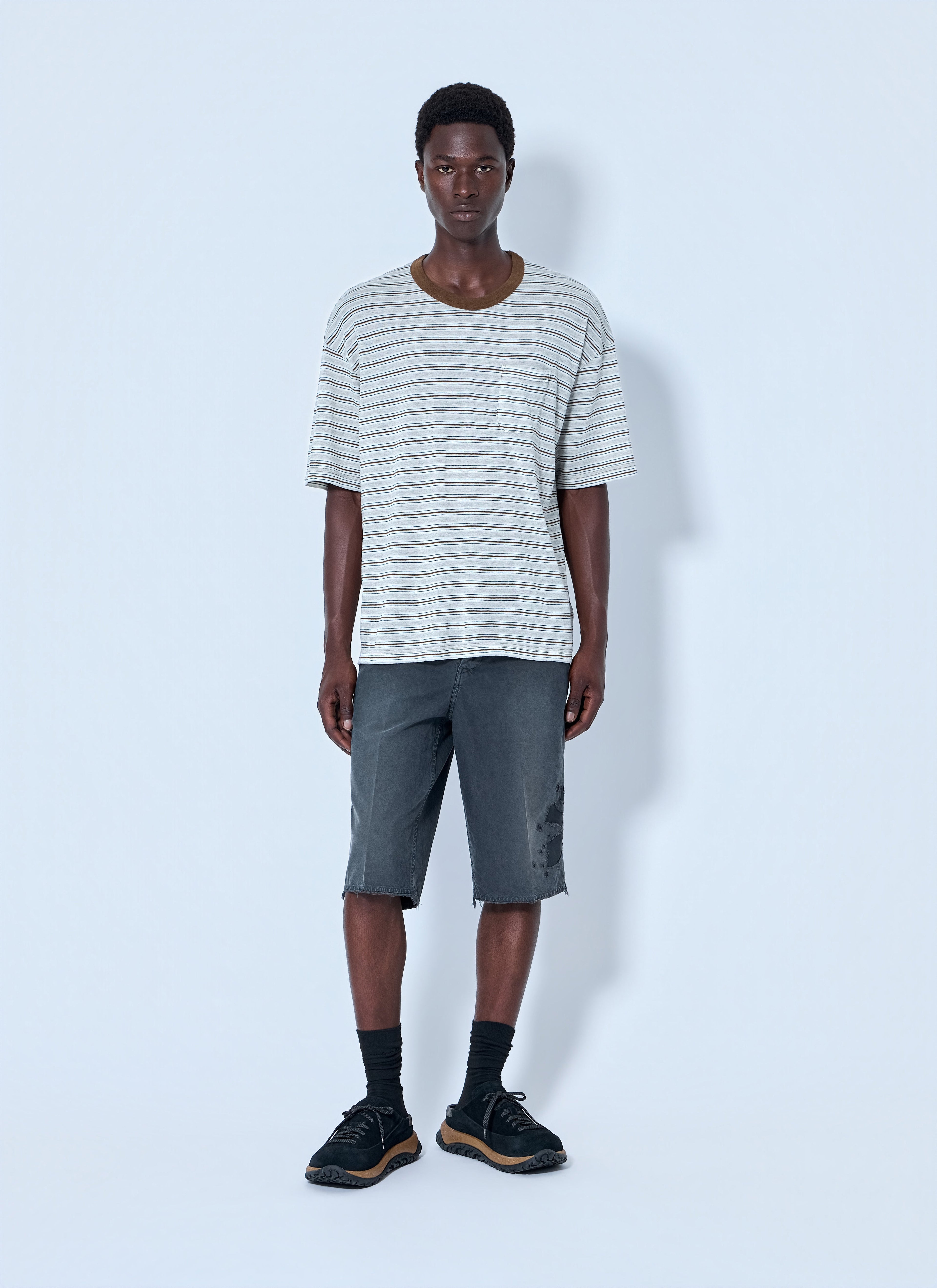 Visvim Men Mondo Border Stripe T-Shirt