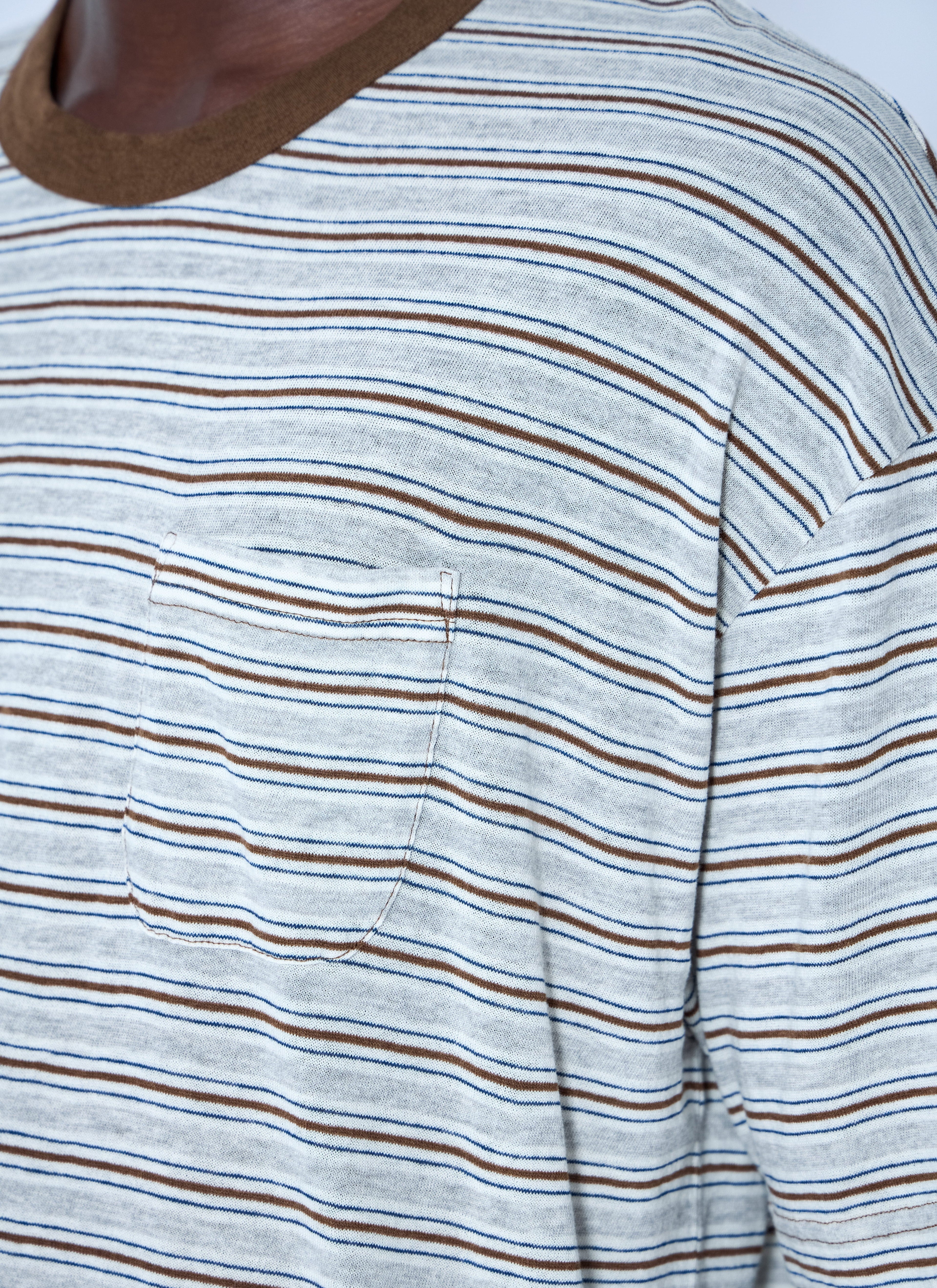 Visvim Men Mondo Border Stripe T-Shirt