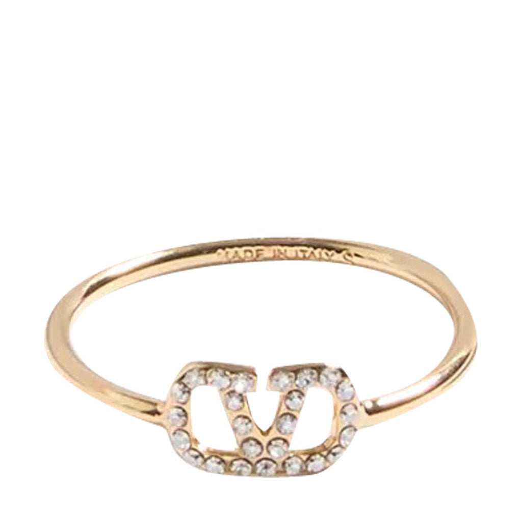 Valentino Garavani Women Vlogo Signature Swarovski Crystals Ring