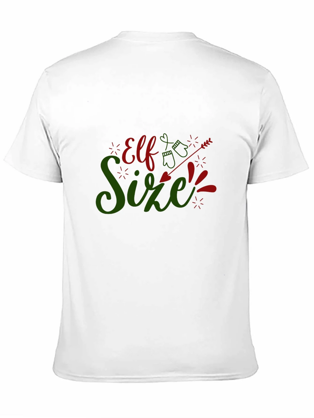 Elf Size Christmas T-Shirt - Holiday Fun!