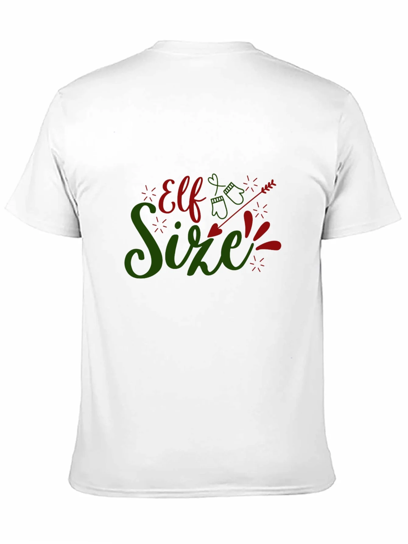 Elf Size Christmas T-Shirt - Holiday Fun!
