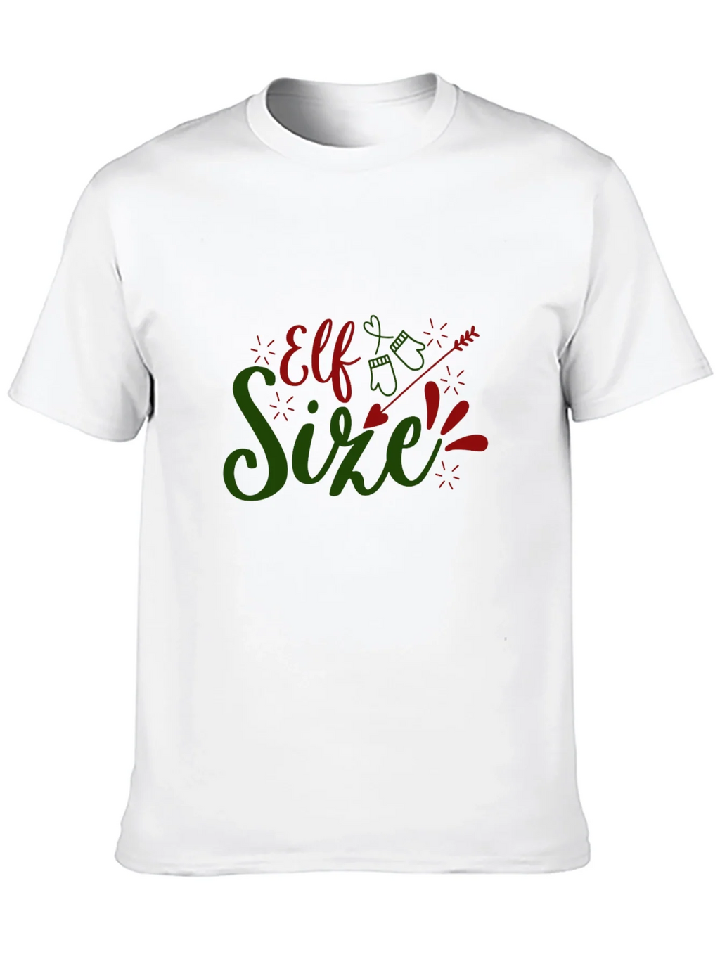 Elf Size Christmas T-Shirt - Holiday Fun!