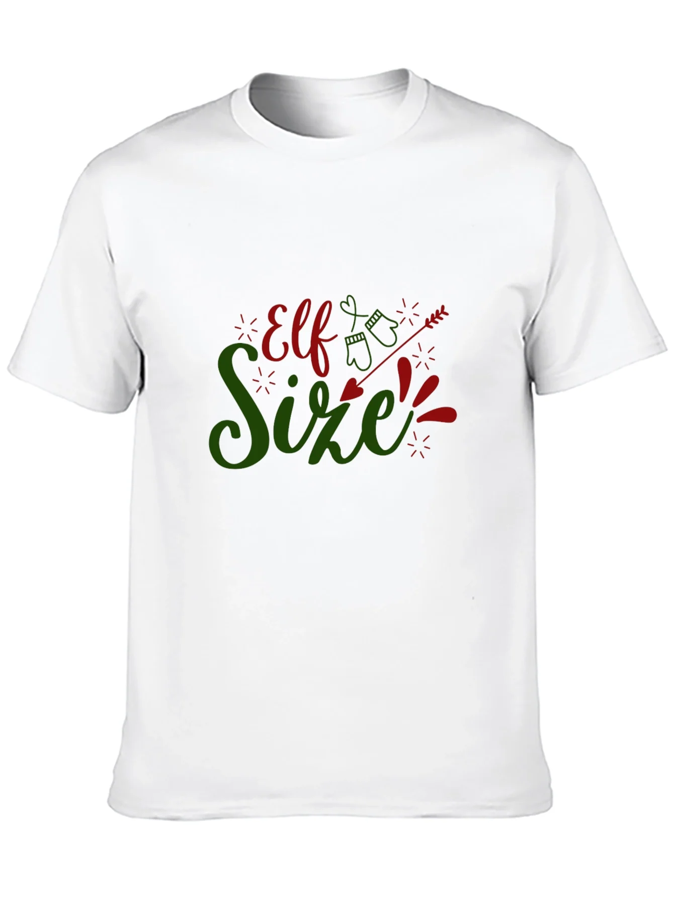 Elf Size Christmas T-Shirt - Holiday Fun!