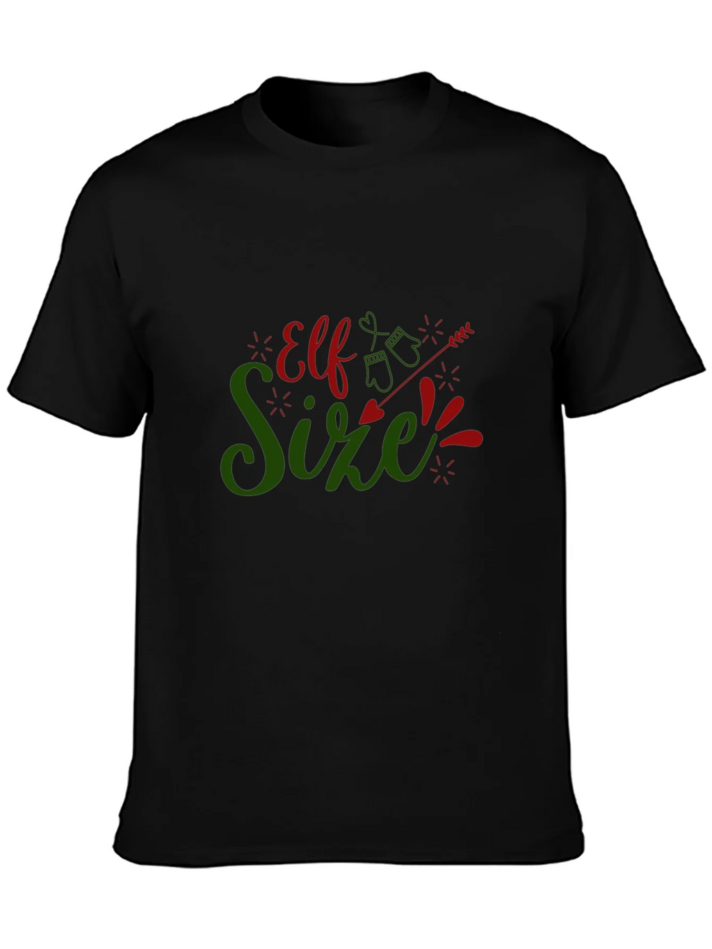 Elf Size Christmas T-Shirt - Holiday Fun!