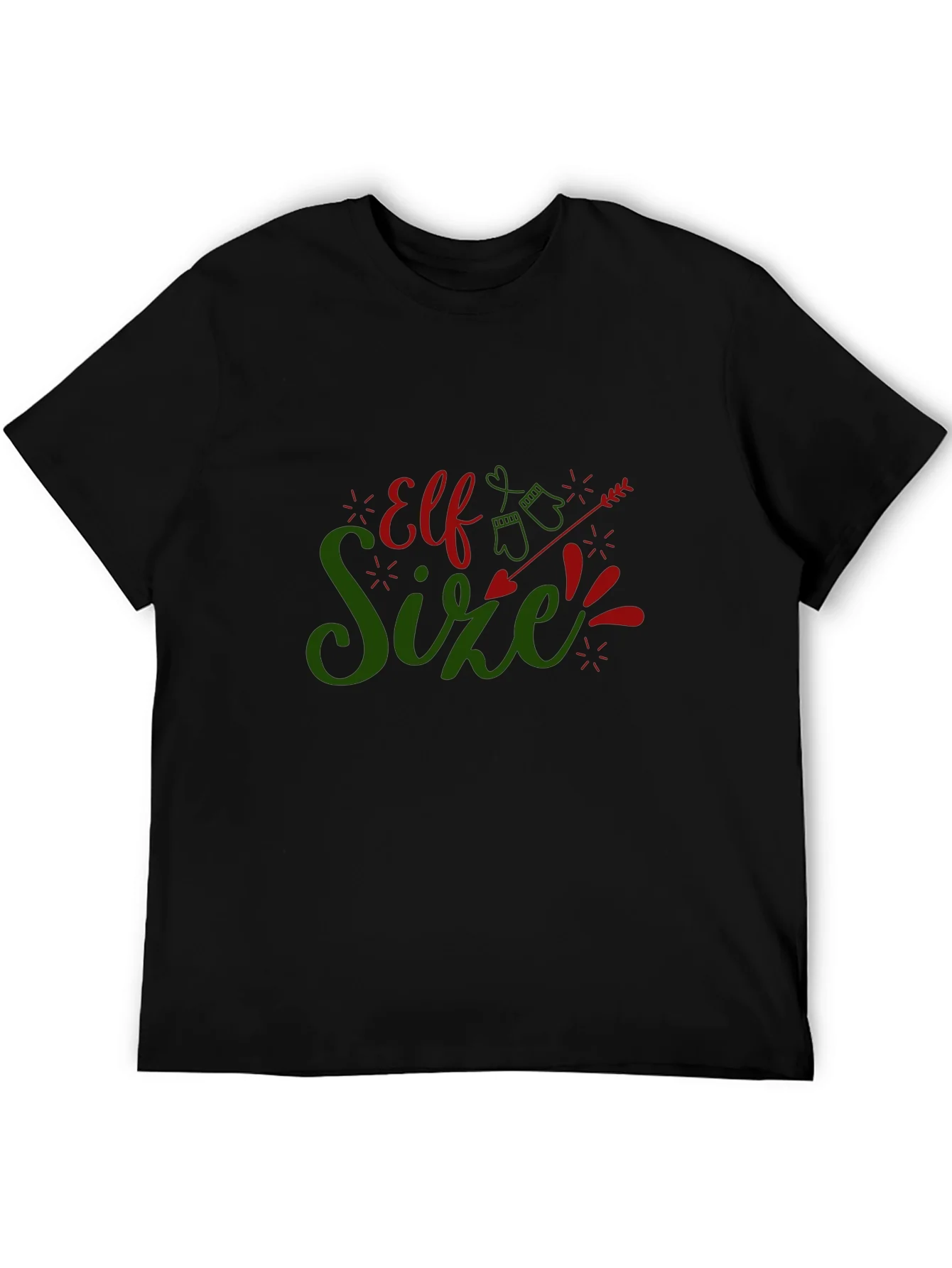 Elf Size Christmas T-Shirt - Holiday Fun!