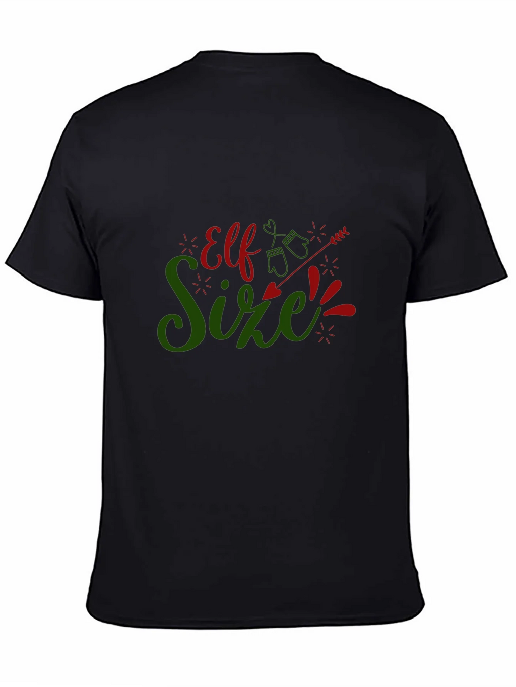 Elf Size Christmas T-Shirt - Holiday Fun!