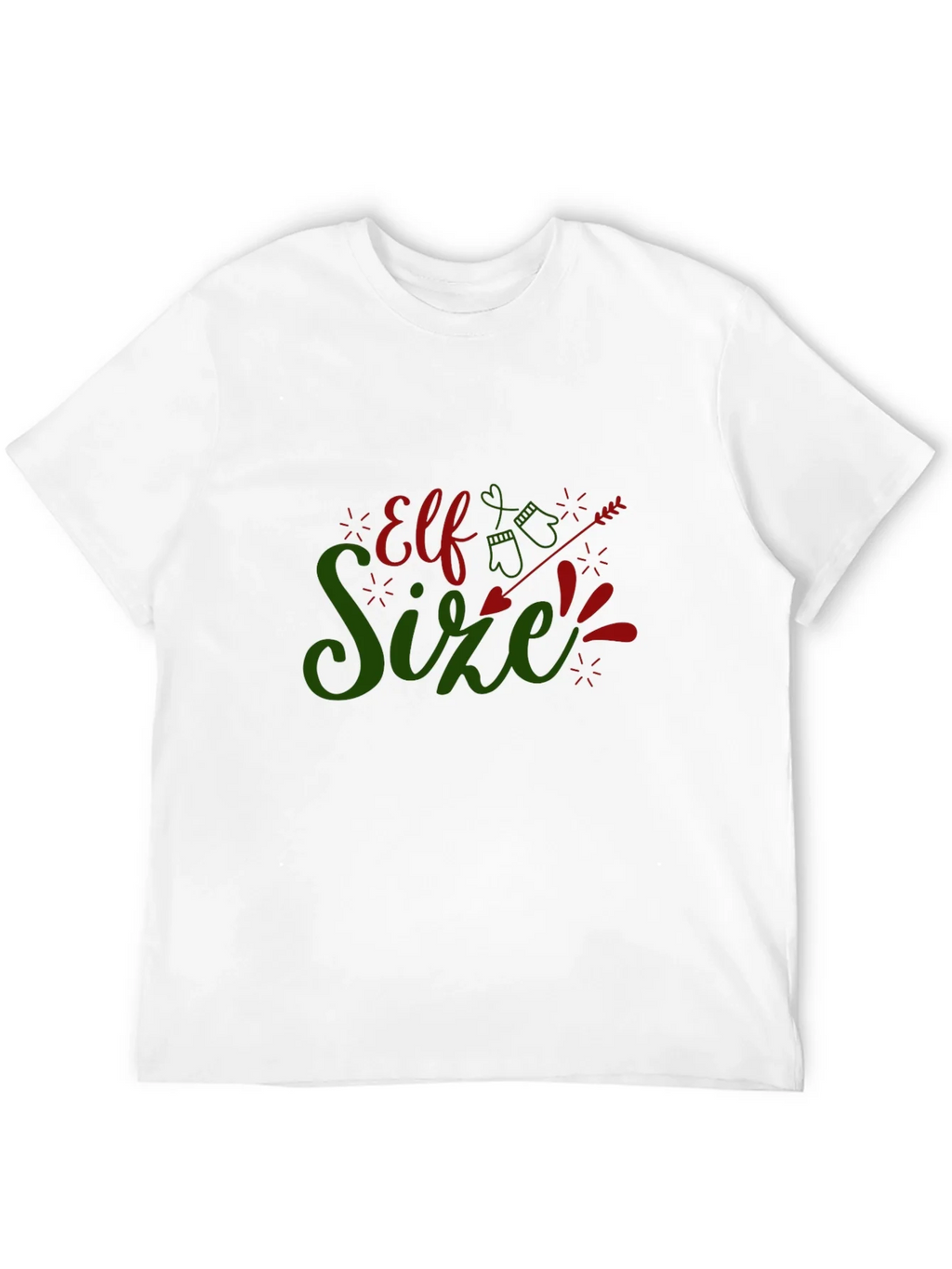 Elf Size Christmas T-Shirt - Holiday Fun!